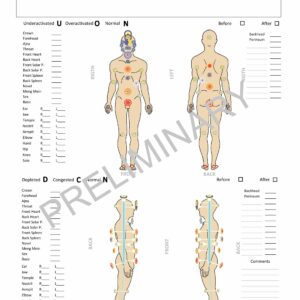 Pranic Healing Scanning Form in Color